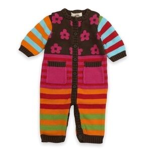𝅺BOUTIQUE Me Too! 0-3 mo. Sweater Romper Baby Girls